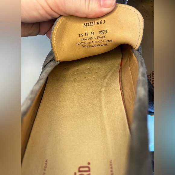 Samuel Hubbard Mens Sz 13 Free Spirit Gray Suede Casual Shoes Driving Moccasin - Picture 7 of 11